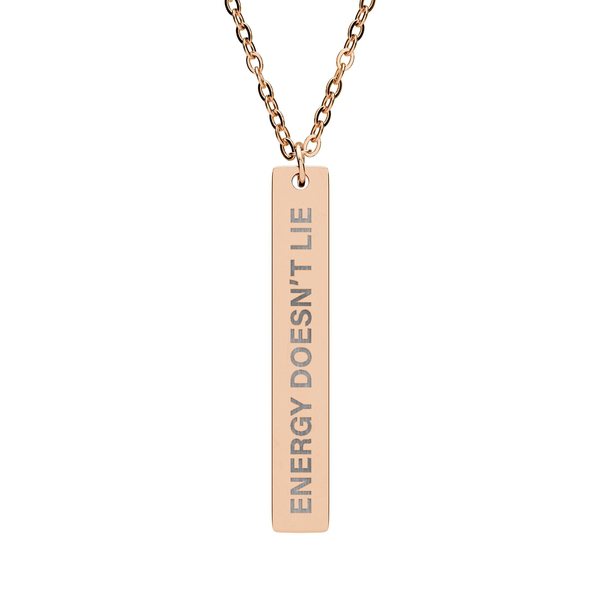 Energy Doesn’t Lie Bar Necklace