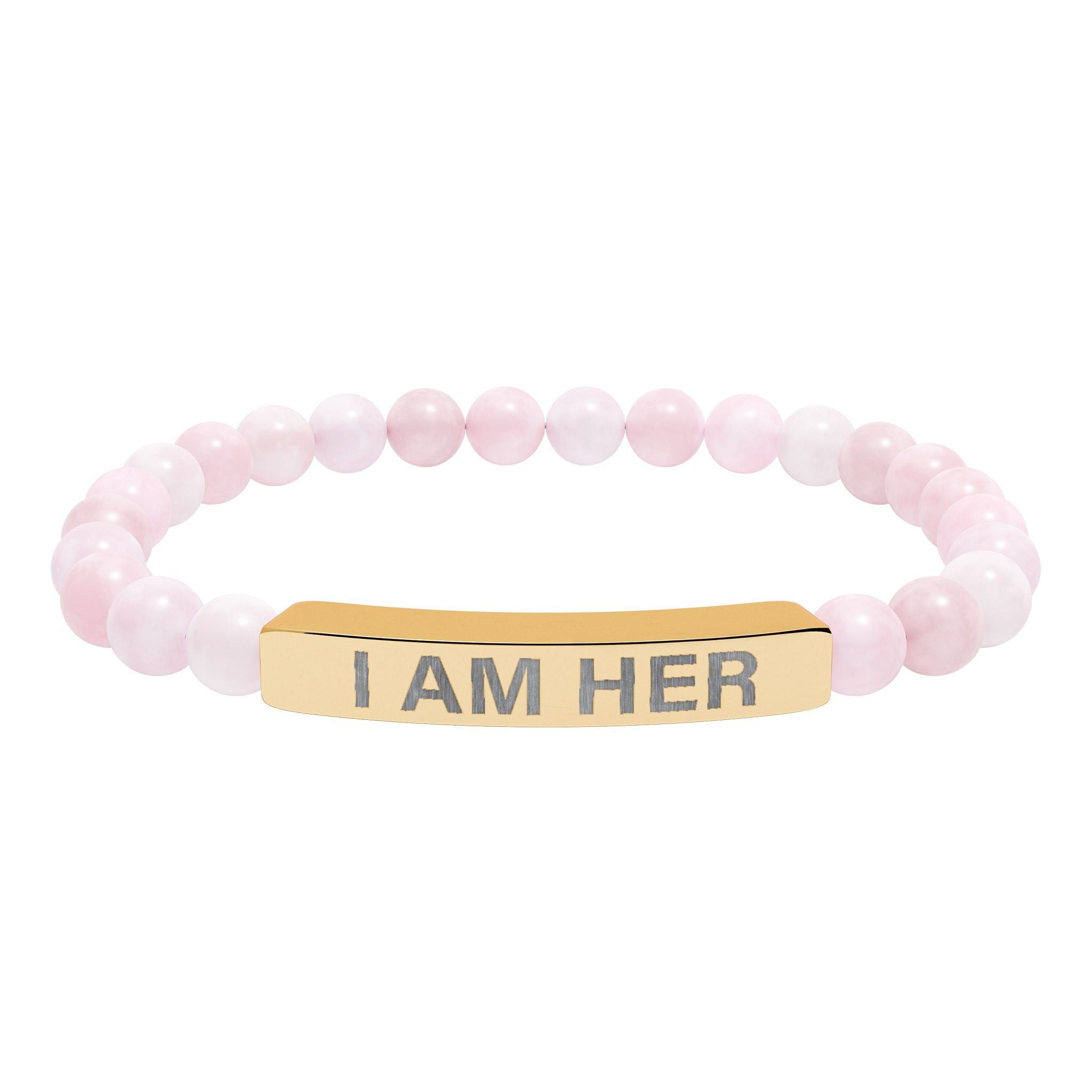 I Am Her Stretch Bead Bracelet