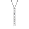 I Am Enough Bar Necklace