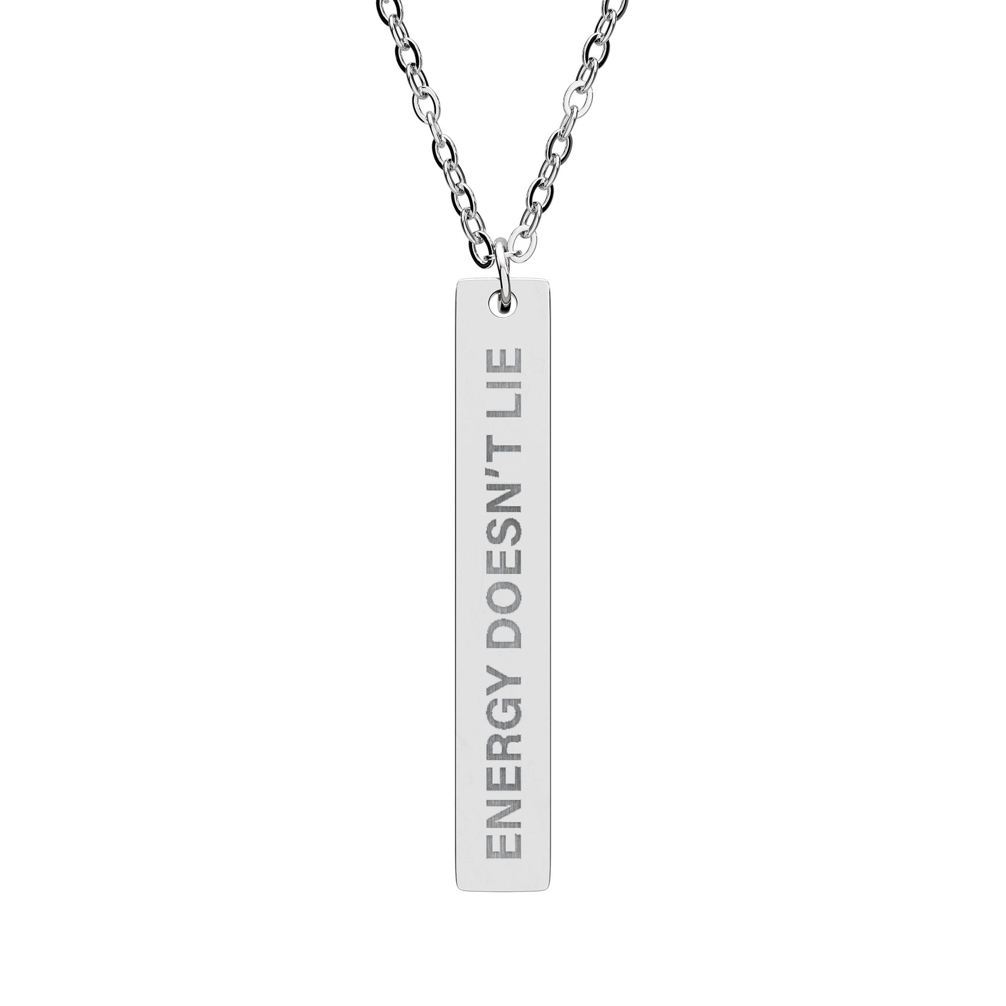 Energy Doesn’t Lie Bar Necklace