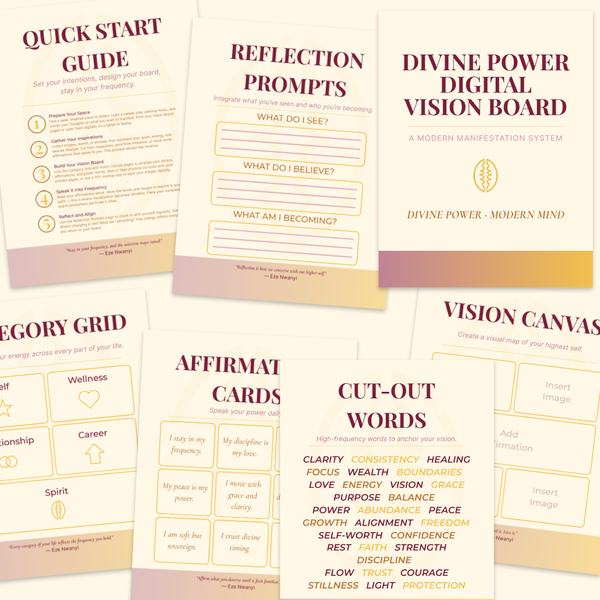 Divine Power Digital Vision Board — A Modern Manifestation System