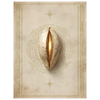 Soft But Sovereign™ Wall Art Collection — Cowrie Royalty Edition