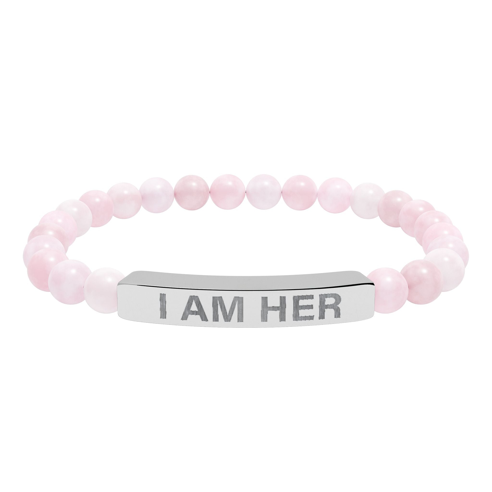 I Am Her Stretch Bead Bracelet