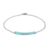 I Am Her Curved Bar Anklet