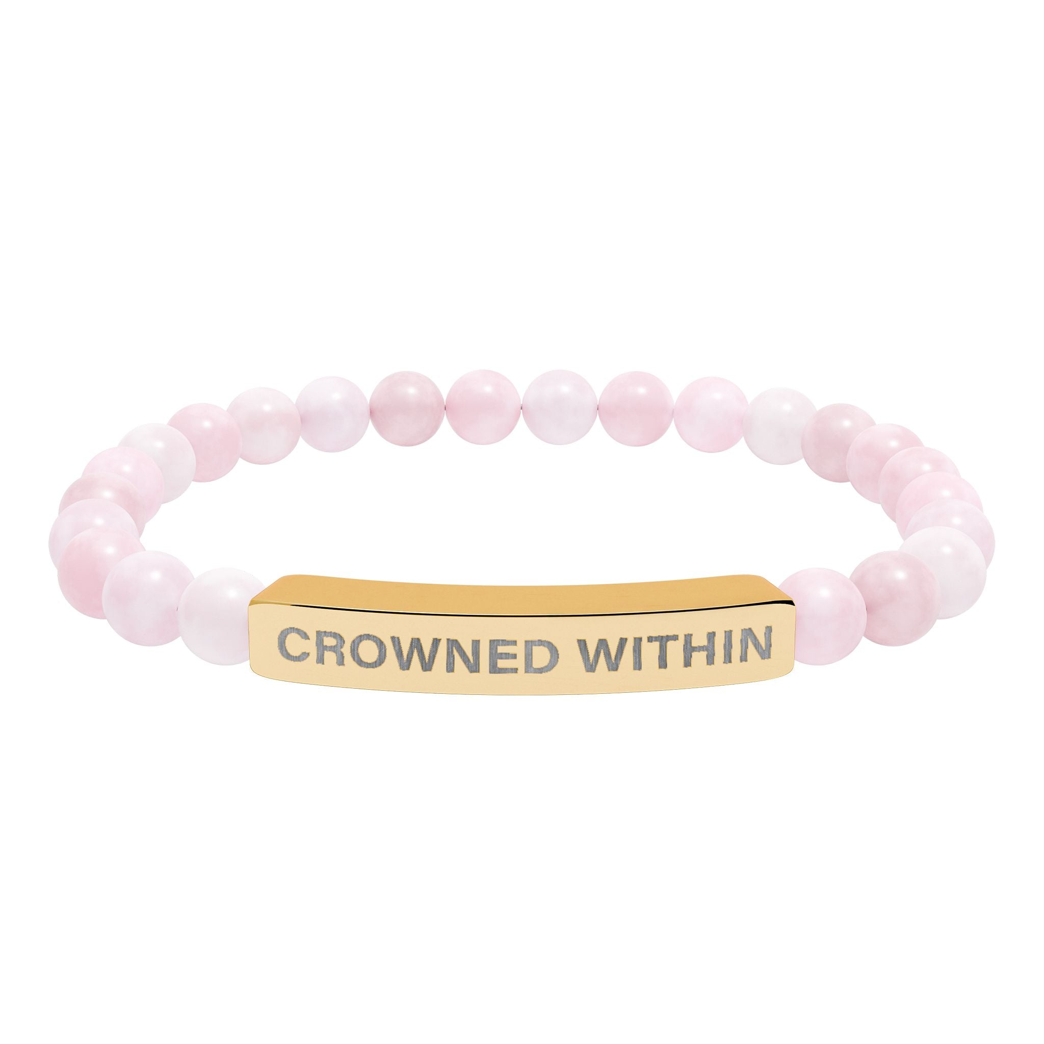 Crowned Within Stretch Beaded Bracelet