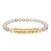 Crowned Within Stretch Beaded Bracelet