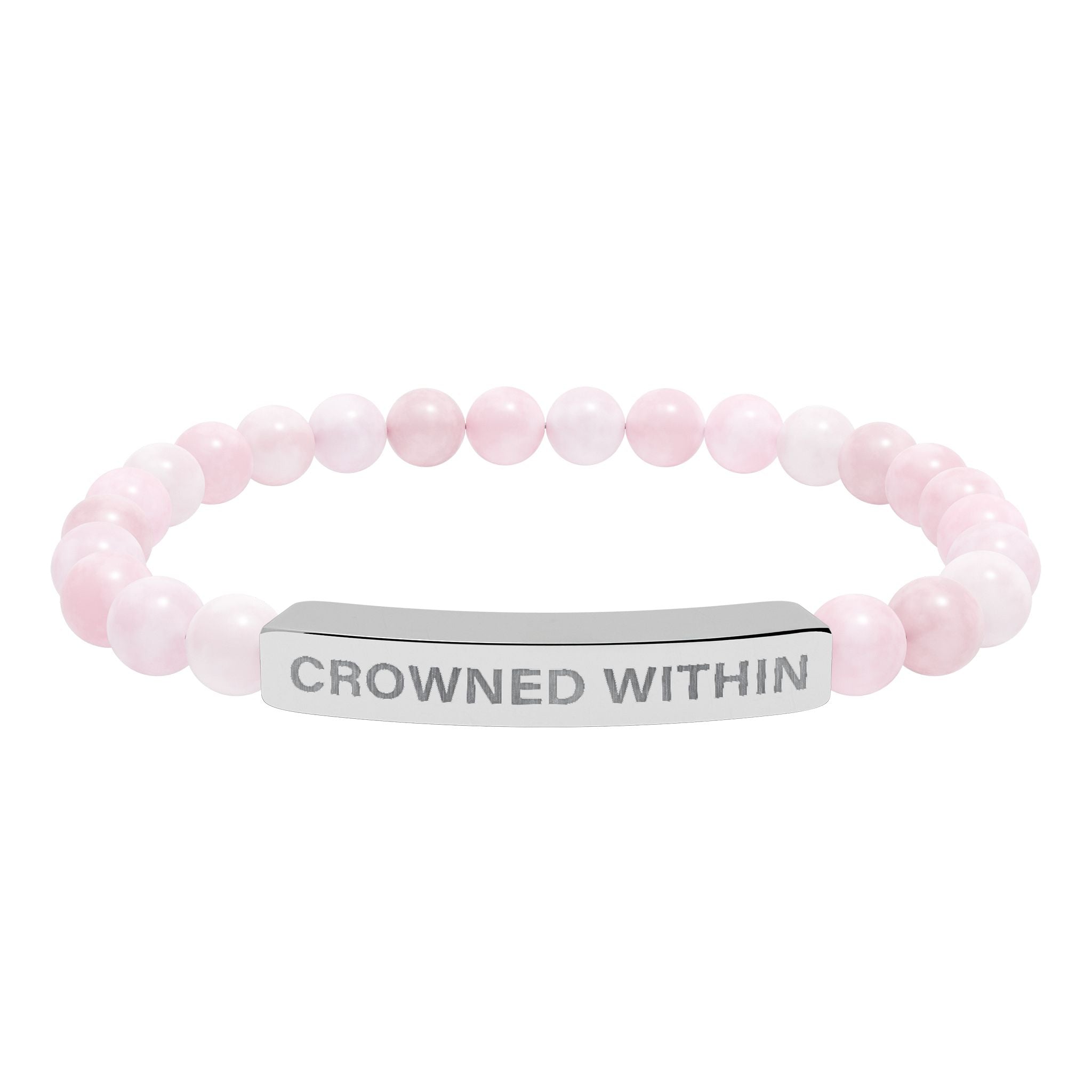 Crowned Within Stretch Beaded Bracelet