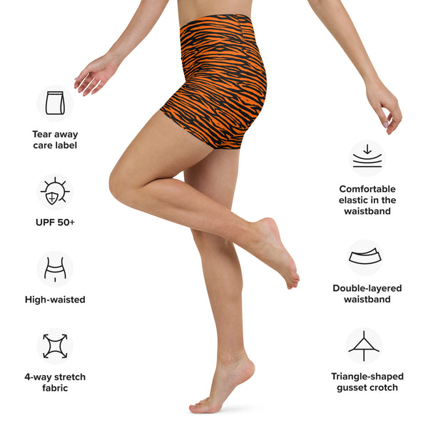 Outrageous Orange Yoga Shorts