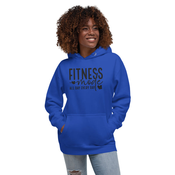 Fitness Mode Embroidered Unisex Hoodie