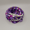 Lavender Clay Beaded Stretch Bracelet - Eze Nwanyi