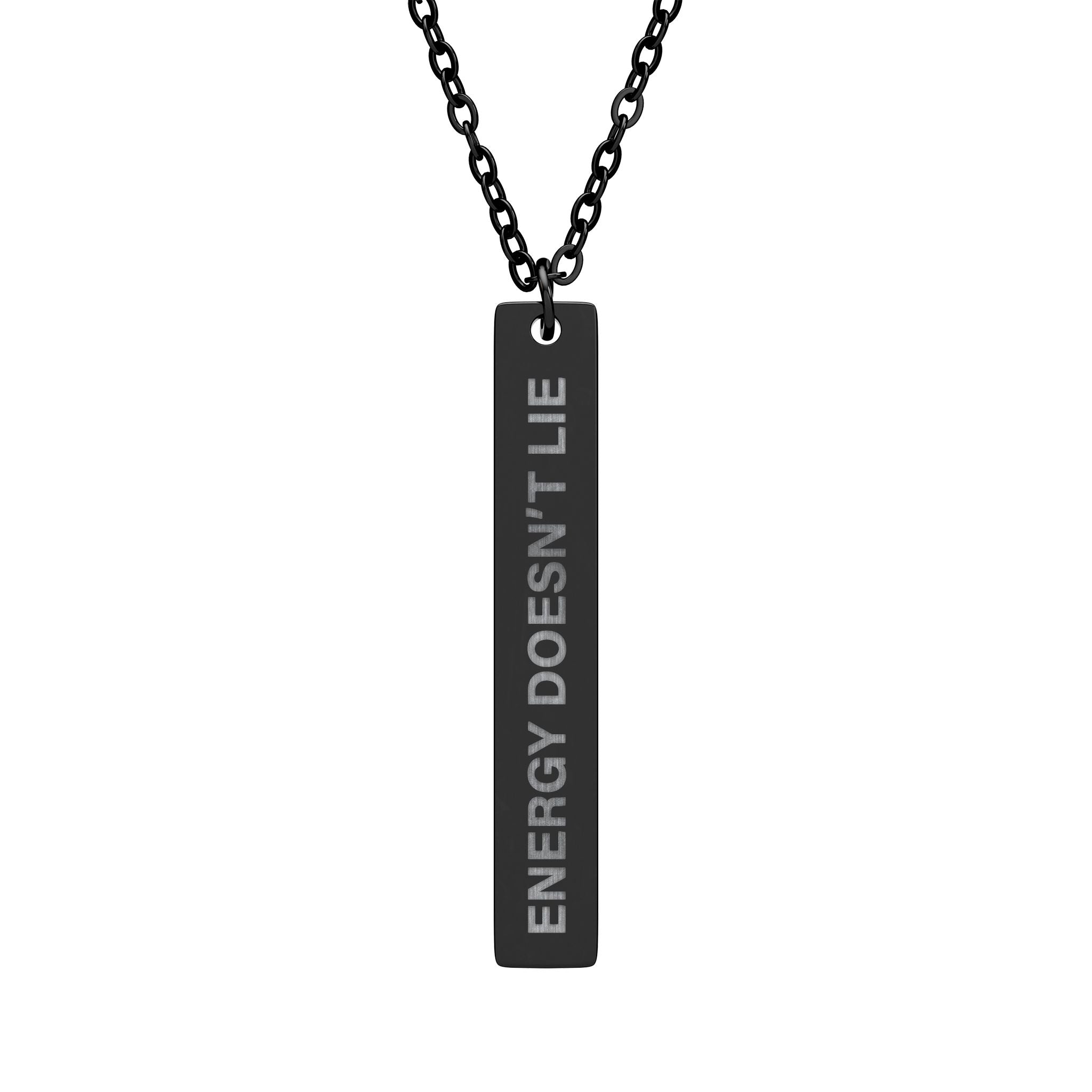 Energy Doesn’t Lie Bar Necklace