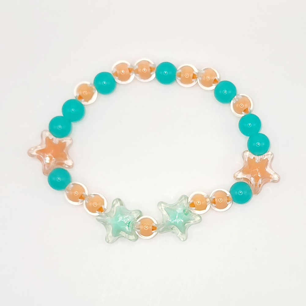 Over The Rainbow Beaded Stretch Bracelet