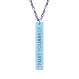 Trust Yourself Bar Necklace