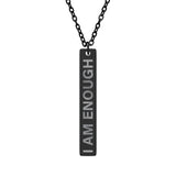 I Am Enough Bar Necklace