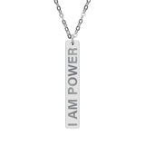 I Am Power Bar Necklace