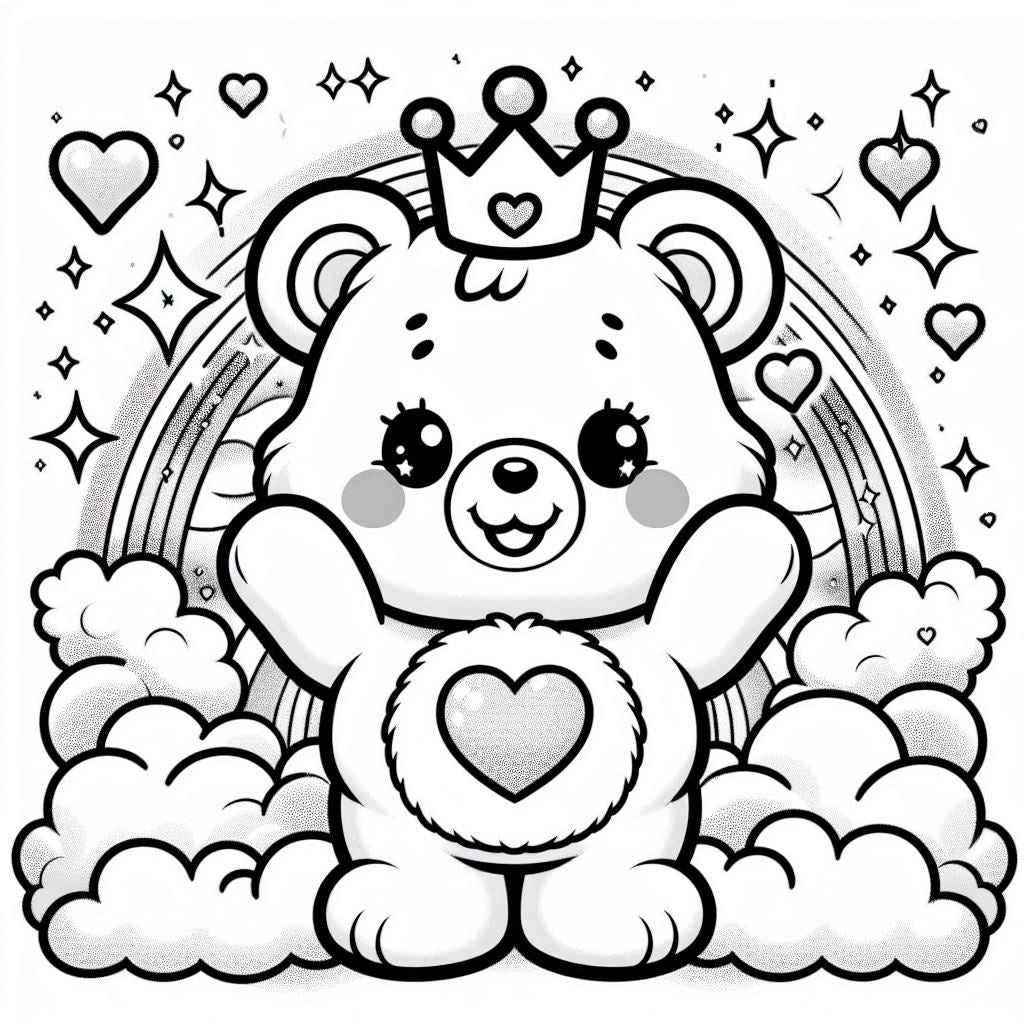 I Care Digital Download Coloring Page