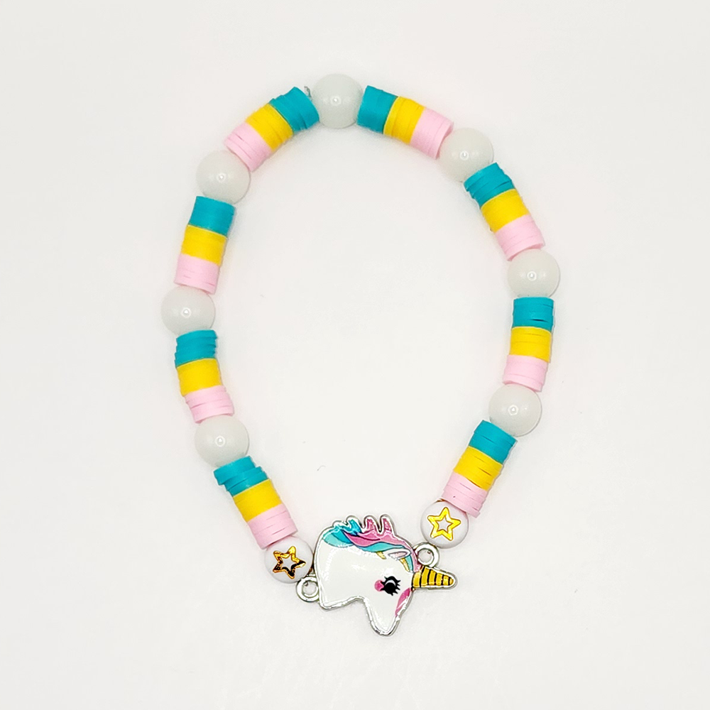 Over The Rainbow Beaded Stretch Bracelet