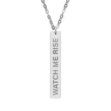 Watch Me Rise Bar Necklace