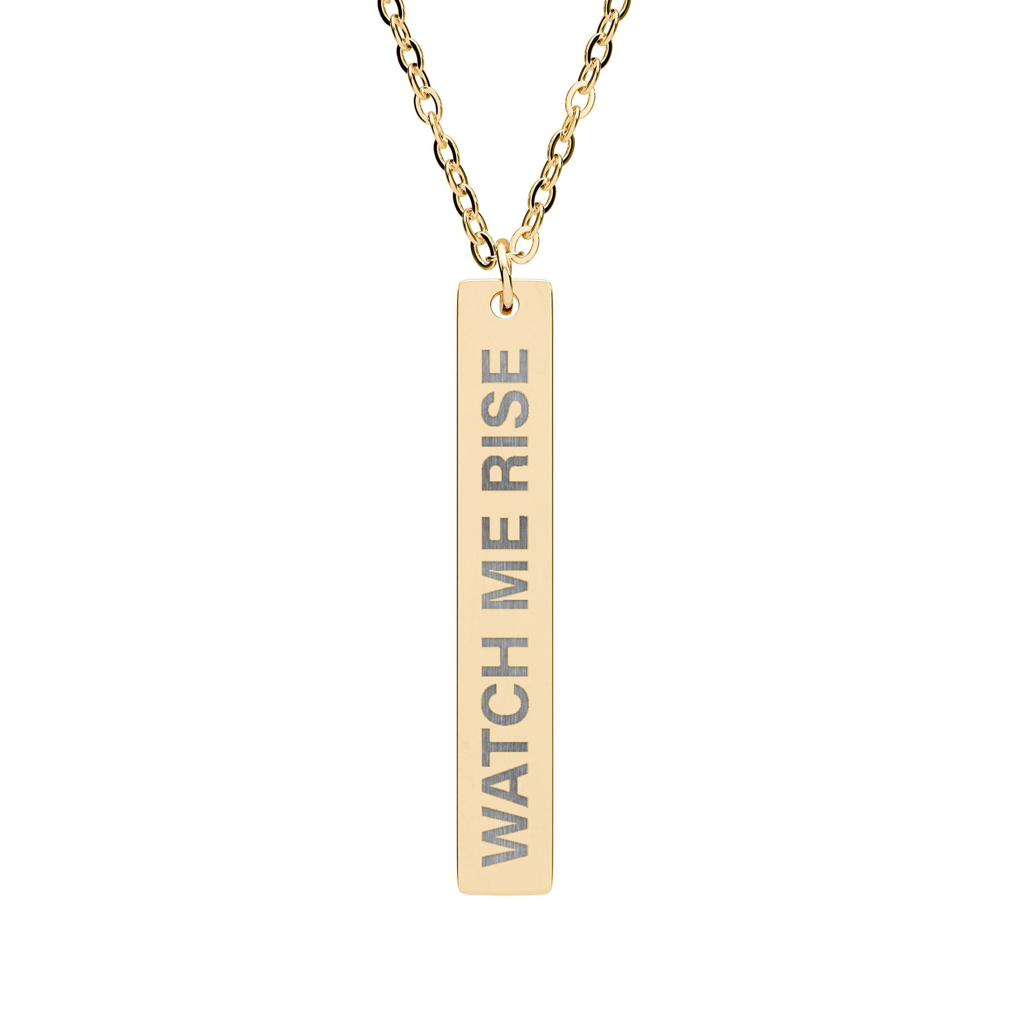 Watch Me Rise Bar Necklace