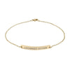 Crowned Within Curved Bar Anklet
