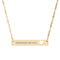 Crowned Within Heart Bar Necklace
