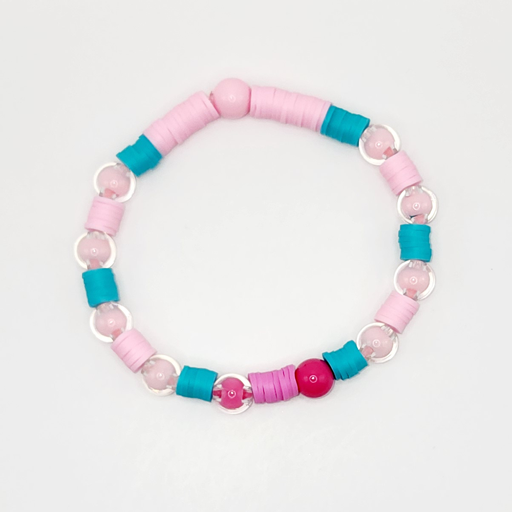 Over The Rainbow Beaded Stretch Bracelet