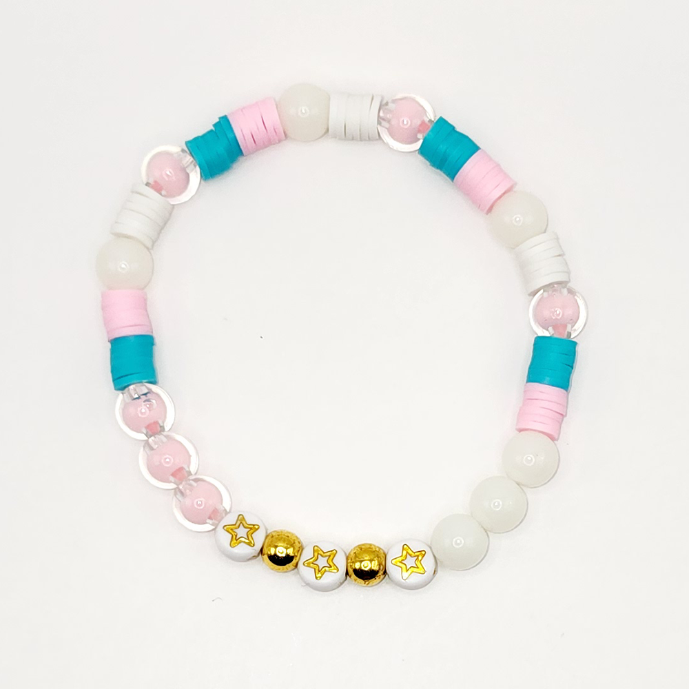 Over The Rainbow Beaded Stretch Bracelet