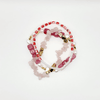 Blush Bloom Beaded Stretch Bracelet - Eze Nwanyi