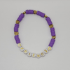 Lavender Clay Beaded Stretch Bracelet - Eze Nwanyi