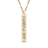 I Am Power Bar Necklace