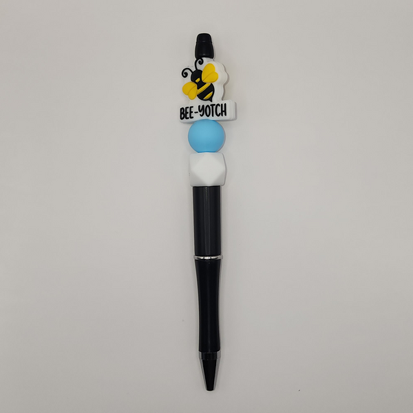 Bee-Yotch Beaded Pen - Kawaii Kueens