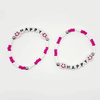 Happy Beaded Stretch Bracelet