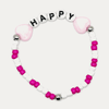 Happy Beaded Stretch Bracelet