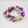 Vicious Violet Beaded Stretch Bracelet - Kawaii Kueens