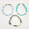 Meet Me At The Beach Beaded Stretch Bracelet - Kawaii Kueens