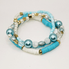 Bestie Blue Beaded Stretch Bracelet - Kawaii Kueens