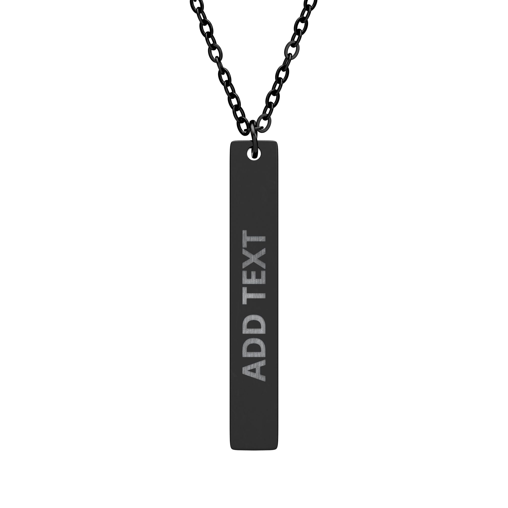 Personalized Engraved Bar Necklace