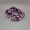 Lavender Luxe Beaded Stretch Bracelet - Eze Nwanyi