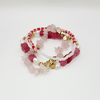 Blush Bloom Beaded Stretch Bracelet - Eze Nwanyi