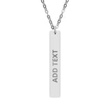 Personalized Engraved Bar Necklace
