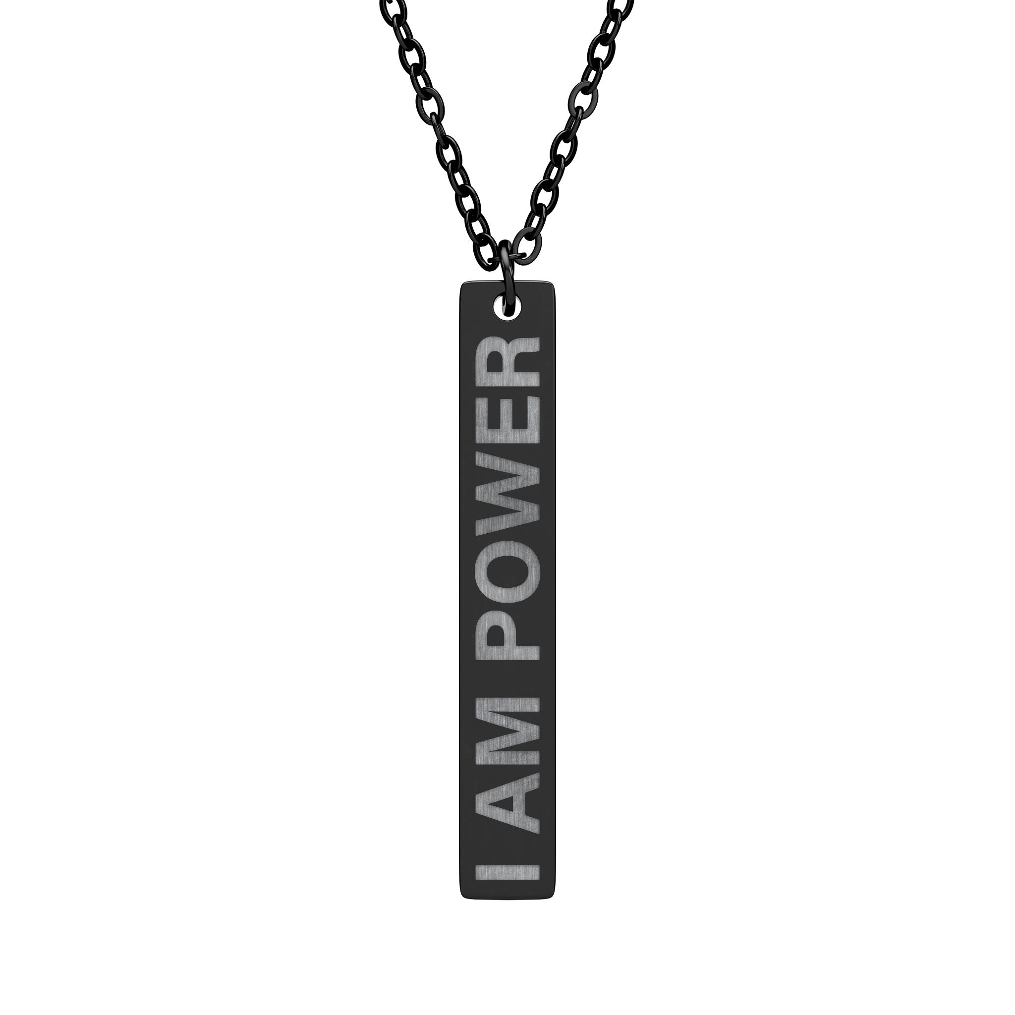I Am Power Bar Necklace