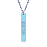 Personalized Engraved Bar Necklace