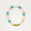 Over The Rainbow Beaded Stretch Bracelet - Eze Nwanyi