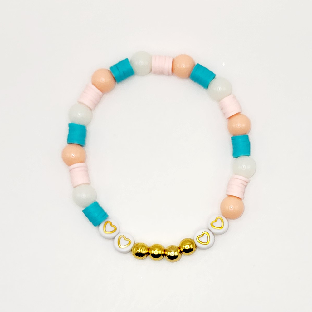 Over The Rainbow Beaded Stretch Bracelet