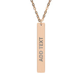 Personalized Engraved Bar Necklace
