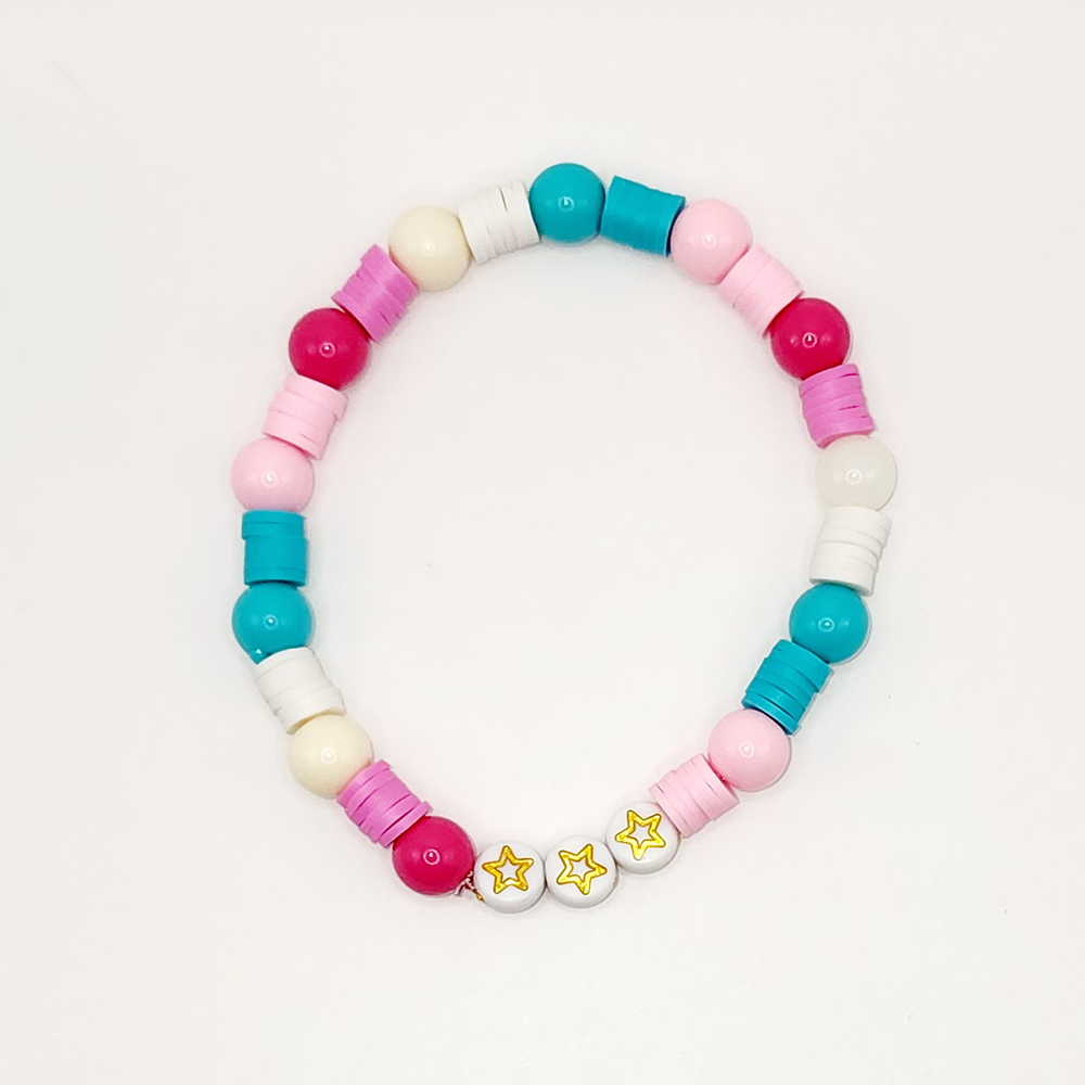 Over The Rainbow Beaded Stretch Bracelet