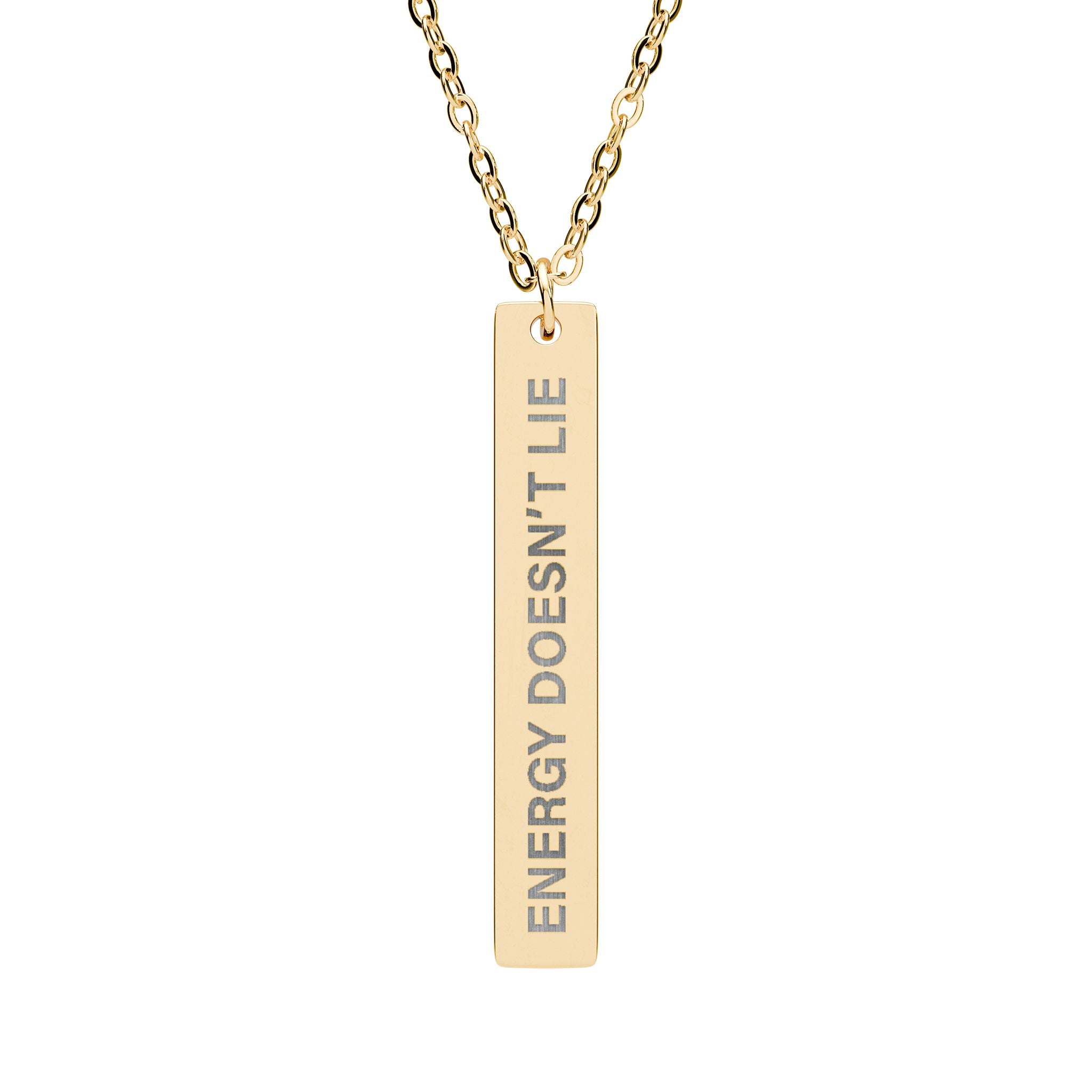 Energy Doesn’t Lie Bar Necklace
