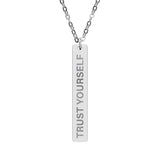 Trust Yourself Bar Necklace