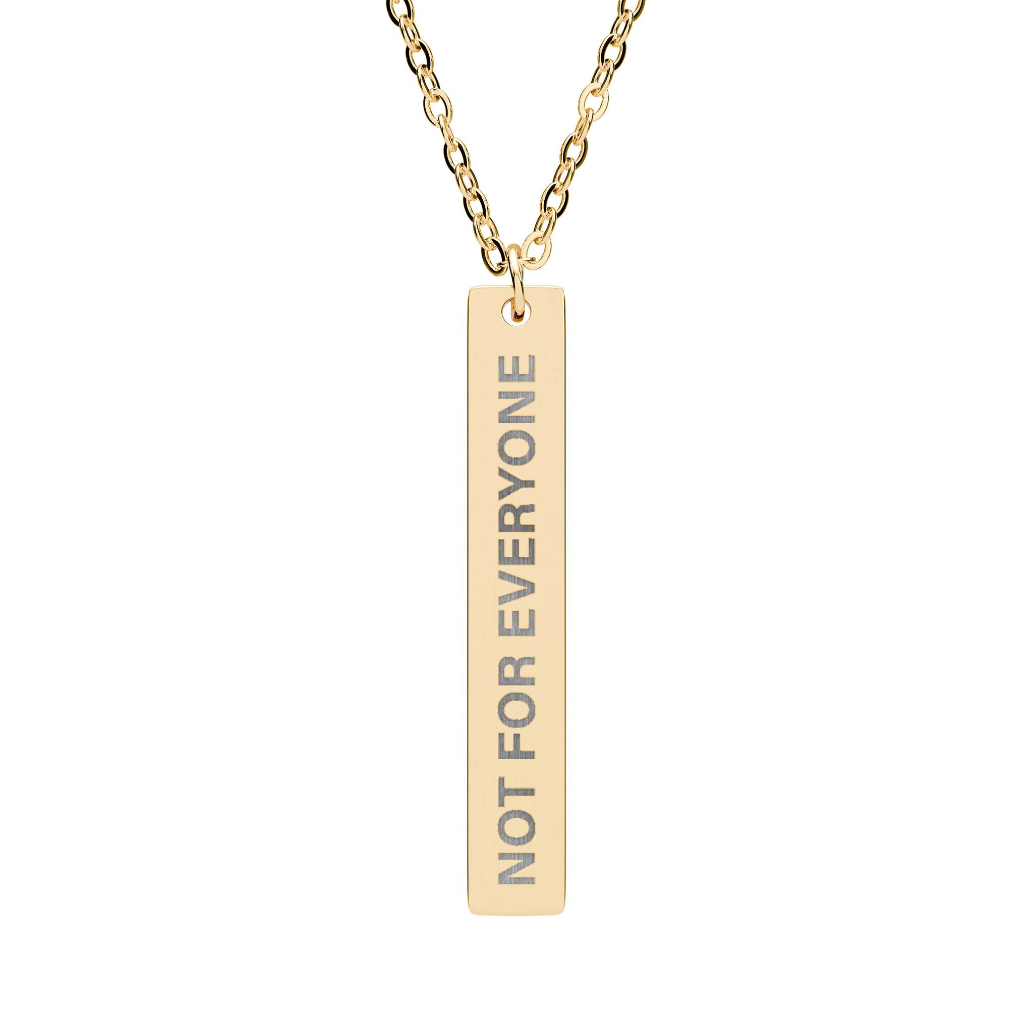 Not For Everyone Bar Necklace