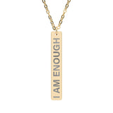 I Am Enough Bar Necklace